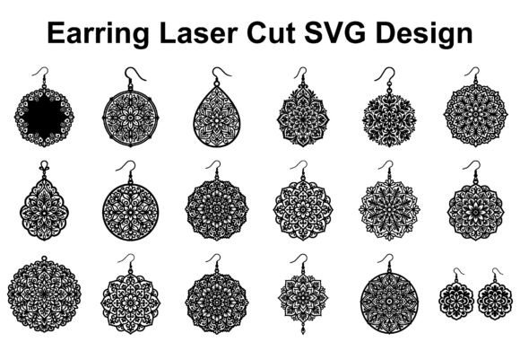 Boho Mandala Earrings SVG: Graphics & Illustrations Review