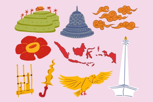 Colorful Indonesia Graphics & Illustrations Review