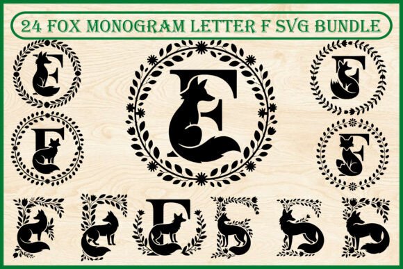 Fox Monogram F Graphics & Illustrations