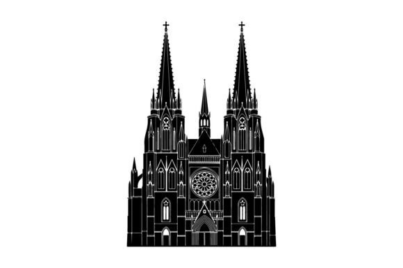 Gothic Cathedral Graphics & Illustrations
