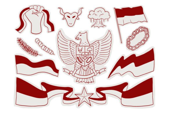 Indonesia Independence Sticker Garuda Review