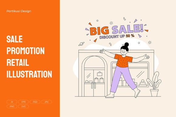 Sale Promotion Retail Illustration Graphics Review