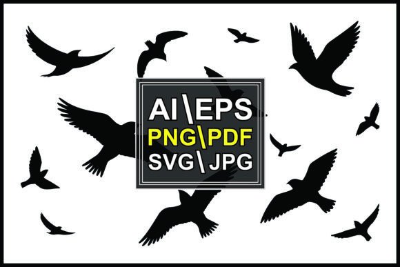 Silhouettes of Flying Birds: Graphics & Illustrations Review