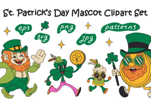 St. Patrick’s Day Mascot Clipart Graphics Review