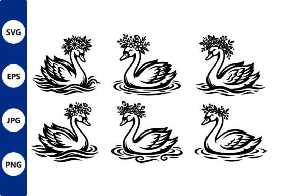 Swans with Flower Crowns in Black: A Designer Review