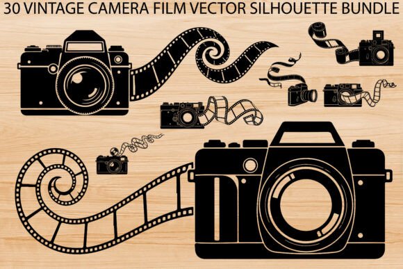 Vintage Camera Film Silhouette Bundle Review